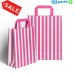 ★ Carrier Bags with pink strips ★