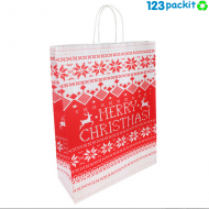 ★ Xmas Paper Bag with twisted handles ★