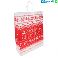 ★ Xmas Paper Bag with twisted handles ★